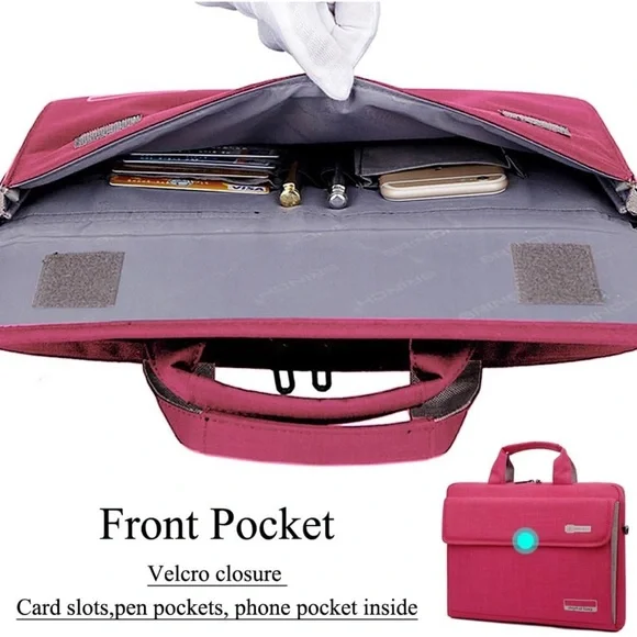 EUC BRINCH Laptop Bag Oxford Fabric Portable Notebook Messenger Bag - Picture 2 of 13